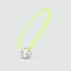 Yellow bracelet with silver heart clasp