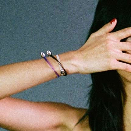 Circle TAG Purple Bracelet