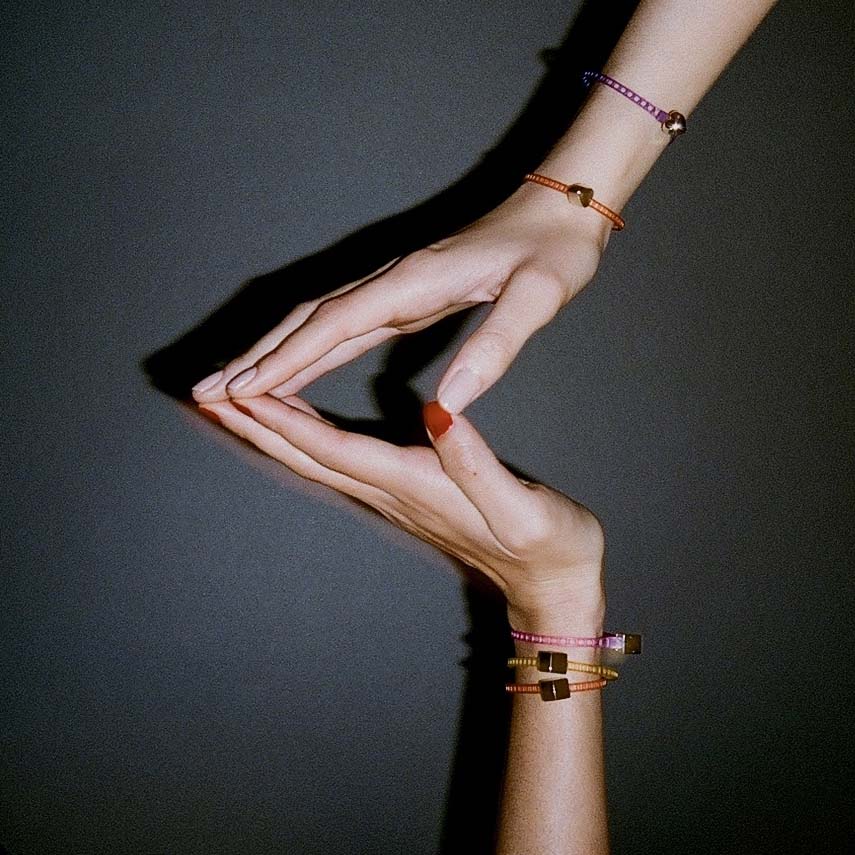 Cube TAG Purple Bracelet